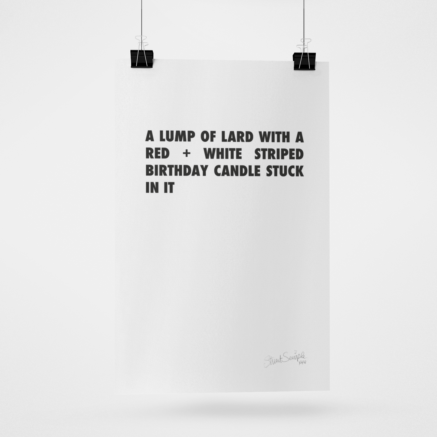 Lard Candle